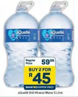 Pick n Pay aQuellé Still Mineral Water 5 Litre offer