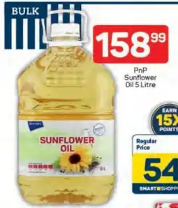 Pick n Pay PnP Sunflower Oil 5 Litre offer