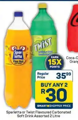 Pick n Pay Sparletta or Twist Flavoured Carbonated Soft Drink Assorted 2 Litre offer