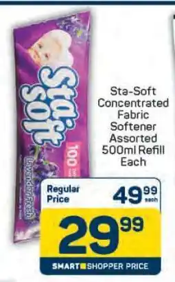 Pick n Pay Sta-Soft Concentrated Fabric Softener Assorted 500ml Refill Each offer