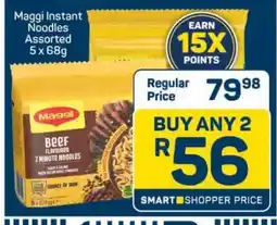 Pick n Pay Maggi Instant Noodles Assorted 5 x 68g offer