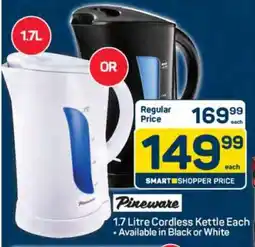 Pick n Pay Pineware 1.7 Litre Cordless Kettle Each offer