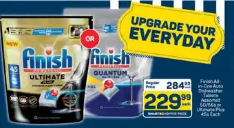Pick n Pay Finish All-in-One Auto Dishwasher Tablets Assorted 50/56s or Ultimate Plus 45s Each offer