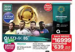 Pick n Pay Hypermarket Hisense 85 QLED 4K Smart TV offer