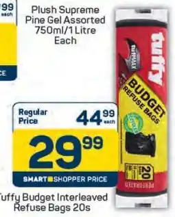 Pick n Pay Tuffy Budget Interleaved Refuse Bags 20s offer