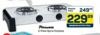 Pick n Pay Pineware 2-Plate Spiral Hotplate offer