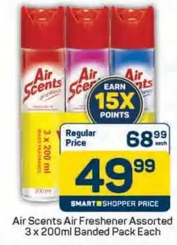 Pick n Pay Air Scents Air Freshener Assorted 3 x 200ml Banded Pack Each offer