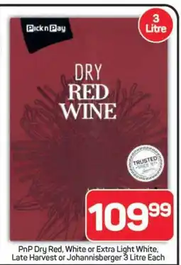 Pick n Pay Hypermarket PnP Dry Red Wine offer