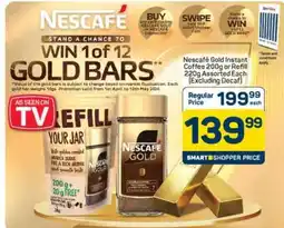 Pick n Pay Hypermarket Nescafé Gold Instant Coffee 200g or Refill 220g offer