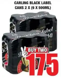 Boxer Liquors Carling black label cans offer