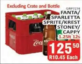 KitKat Cash and Carry Fanta/Sparletta/Sprite/Krest/Stoney/Cappy 1.25lt 12s offer