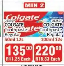 KitKat Cash and Carry Colgate Toothpaste Regular 50ml offer