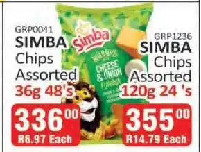 KitKat Cash and Carry SIMBA Chips Assorted 36g 48's offer