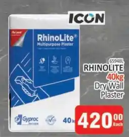 KitKat Cash and Carry RHINOLITE 40kg Dry Wall Plaster offer