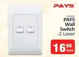 KitKat Cash and Carry PAYS Wall Switch - 2 Lever offer