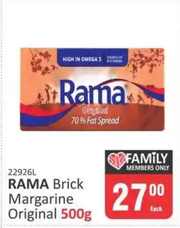KitKat Cash and Carry RAMA Brick Margarine Original 500g offer