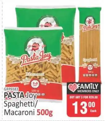 KitKat Cash and Carry PASTA Joy Spaghetti/Macaroni 500g offer