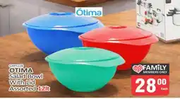 KitKat Cash and Carry OTIMA Salad Bowl With Lid Assorted 12lt offer