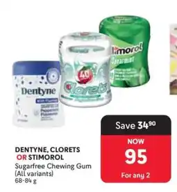 Makro Dentyne, Clorets or Stimorol offer