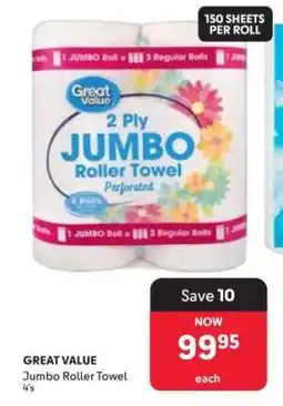 Makro GREAT VALUE Jumbo Roller Towel 4's offer