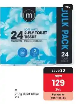 Makro m 2-Ply Toilet Tissue 24's offer
