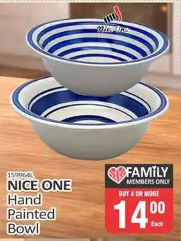 KitKat Cash and Carry NICE ONE Hand Painted Bowl offer