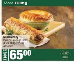 Spar SPAR McCoy Pies or Sausage Rolls offer