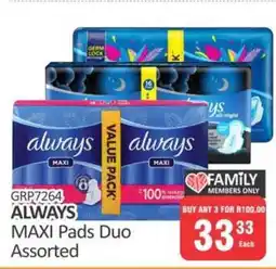 KitKat Cash and Carry ALWAYS MAXI Pads Duo Assorted offer