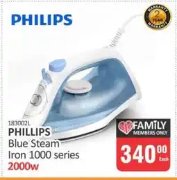 KitKat Cash and Carry PHILIPS Blue Steam Iron 1000 series offer