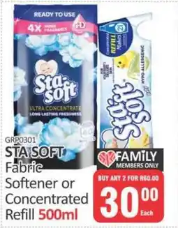 KitKat Cash and Carry STA SOFT Fabric Softener or Concentrated Refill 500ml offer