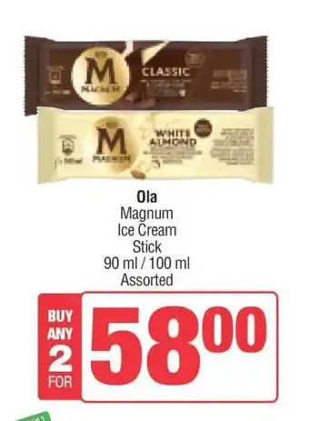 Spar Ola Magnum Ice Cream Stick offer