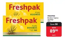 Makro FRESHPAK Rooibos Tagless Tea Bags 160's offer