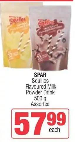 Spar SPAR Squillos Flavoured Milk Powder Drink offer