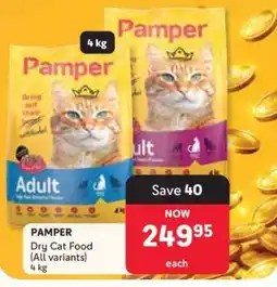 Makro PAMPER Dry Cat Food (All variants) offer