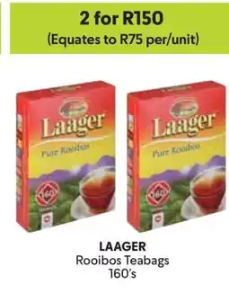 Makro LAAGER Rooibos Teabags 160's offer