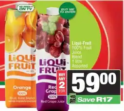 Spar Liqui Fruit 100 % Fruit Juice Blend offer