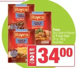 Spar Royco Dry Cook-in-Sauce or Potato Bake offer