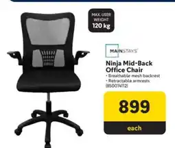 Makro Ninja Mid-Back Office Chair offer