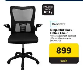Makro Ninja Mid-Back Office Chair offer