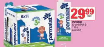 Spar PARMALAT Growth Milk 3+ offer