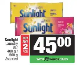 Spar Sunlight Laundry Bar offer
