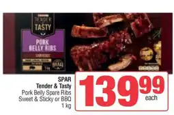 Spar SPAR Tender & Tasty Pork Belly Spare Ribs offer