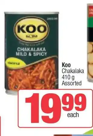 Spar KOO CHAKALAKA offer
