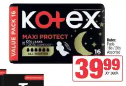 Spar Kotex Pads offer