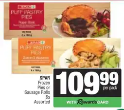 Spar SPAR Frozen Pies or Sausage Rolls offer