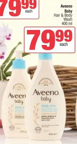 Spar Aveeno Baby Hair & Body Wash 400 ml offer