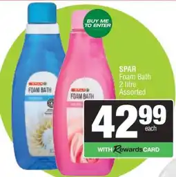 Spar SPAR Foam Bath offer