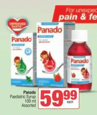 Spar PANADO PAEDIATRIC SYRUP offer