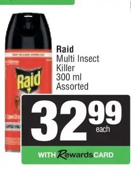Spar Raid Multi Insect Killer offer