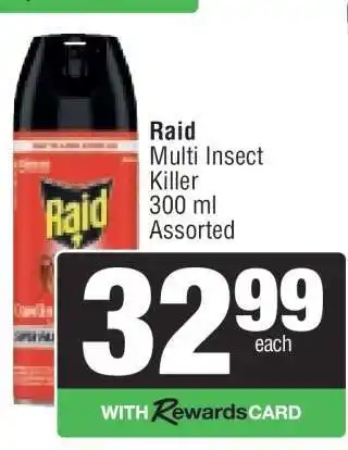 Spar Raid Multi Insect Killer offer